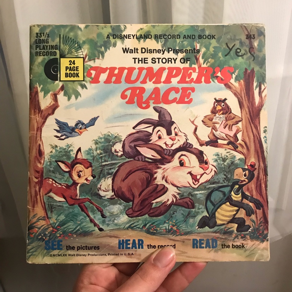 Vintage T H U M P E R S Race 45 vinyl and book